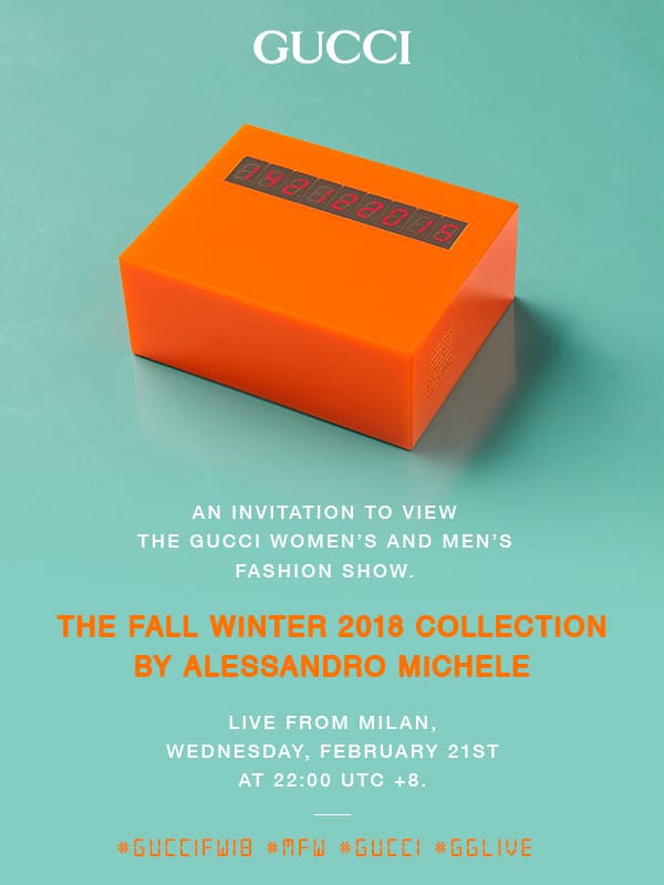 LIVE: Watch the Gucci Fall/Winter 2018 Show from Milan