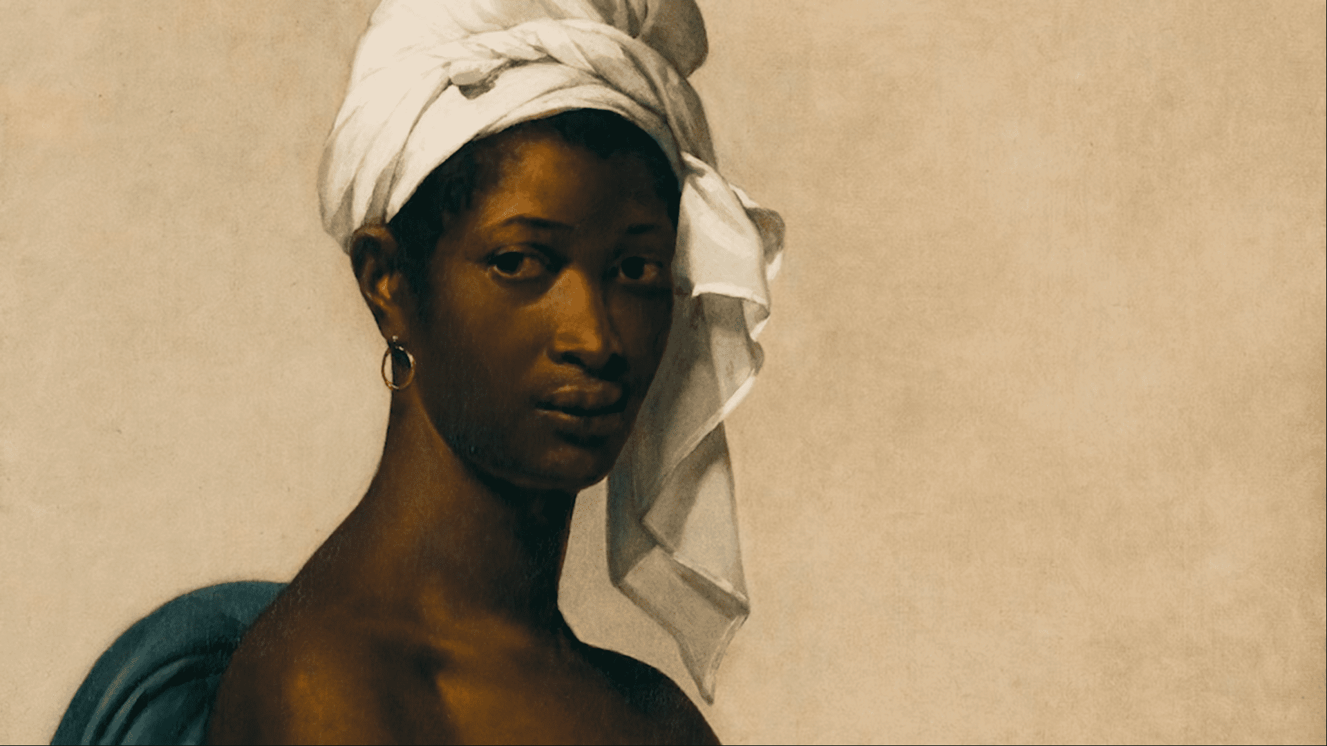 Portrait of a Black Woman by Marie-Guillemine Benoist in JAY-Z and Beyonce's APES**T Music Video
