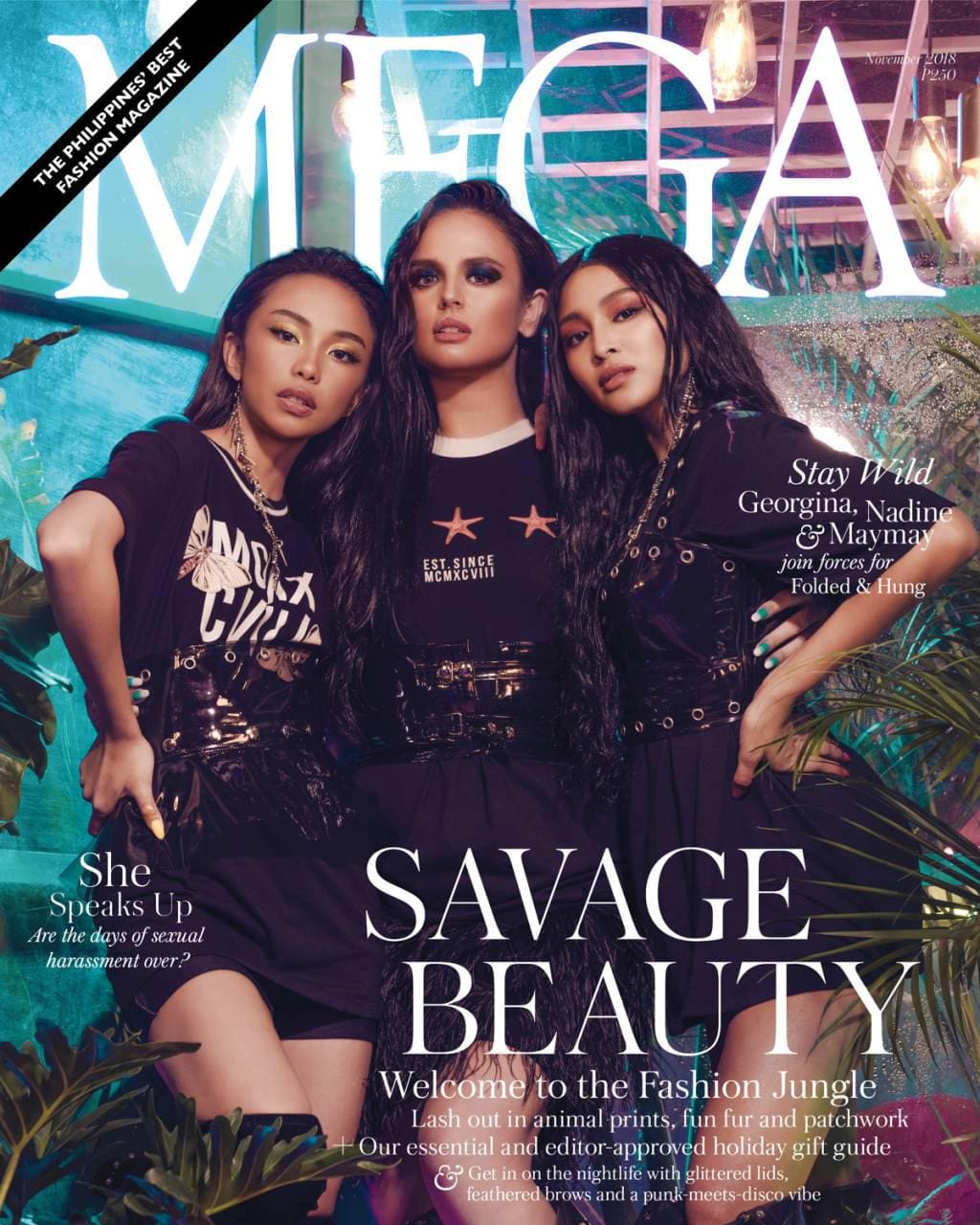 MEGA November Cover Issue Georgina Wilson, Maymay Entrata, Nadine Lustre