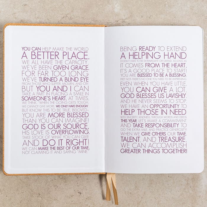 Photo courtesy of The Coffee Bean & Tea Leaf® Giving Journal MEGA