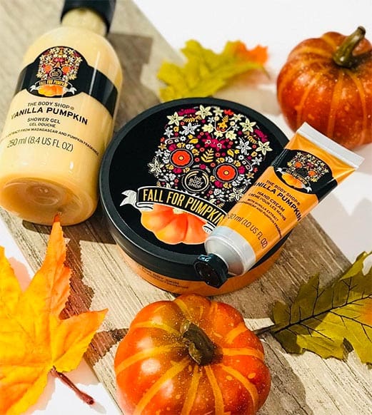 Vanilla Pumpkin Range The Body Shop