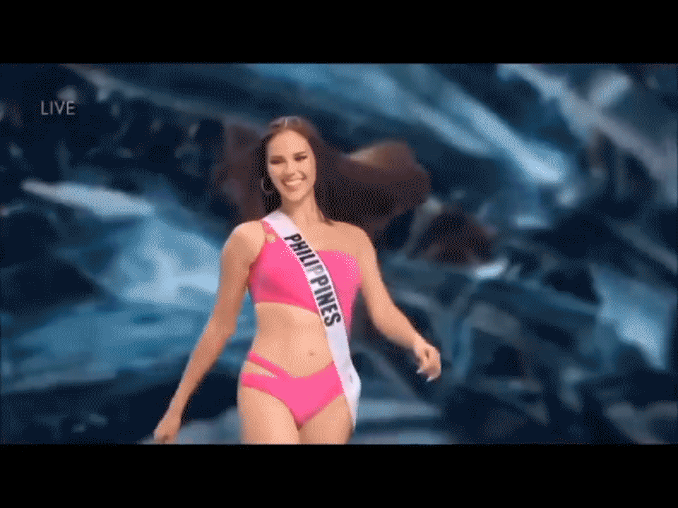 Catriona-Gray-Slow-Mo-Walk
