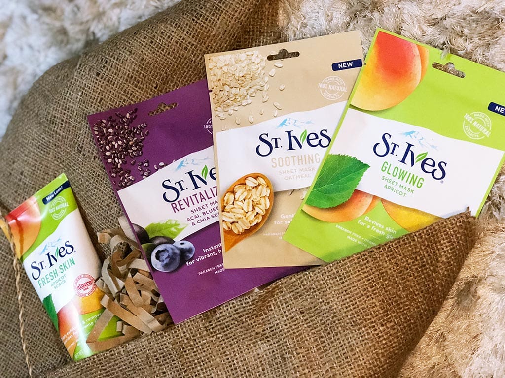 St. Ives Apricot Scrub and Sheet Masks MEGA
