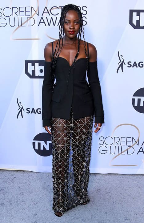 Lupita Nyong'o at at the (Screen Actor's Guild) SAG Awards 2019