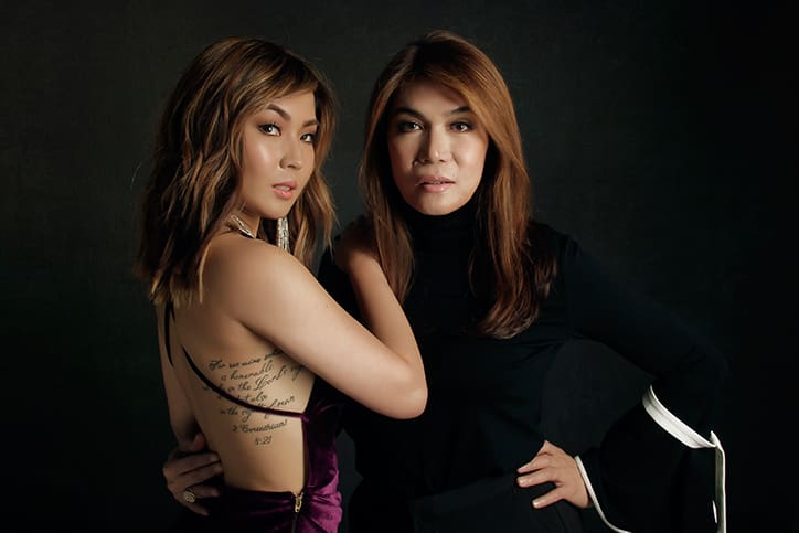 News anchor Ice Martinez with her longtime hair and makeup stylist, Bambbi Fuentes