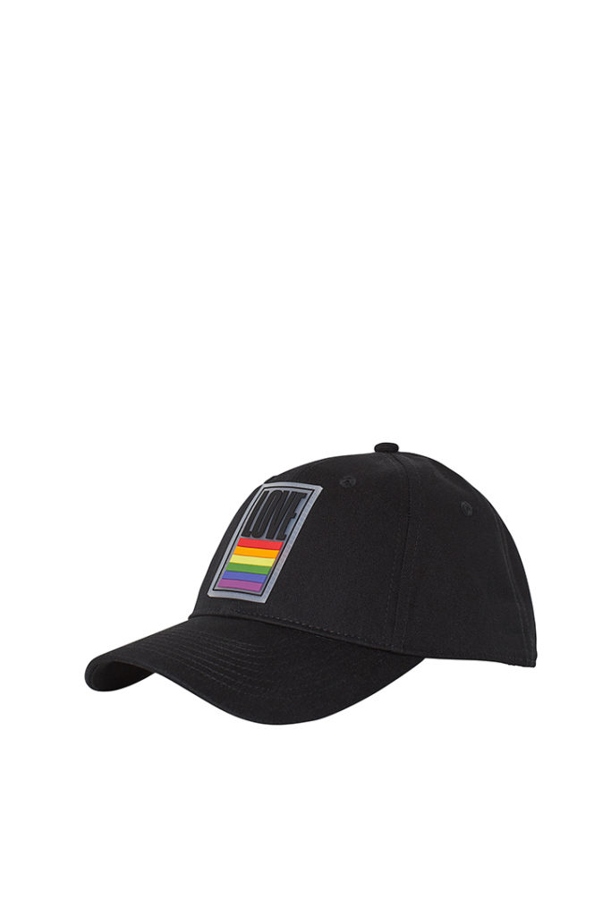 A black cap with pride slogan is part of H&M Unveils Love For All Collection