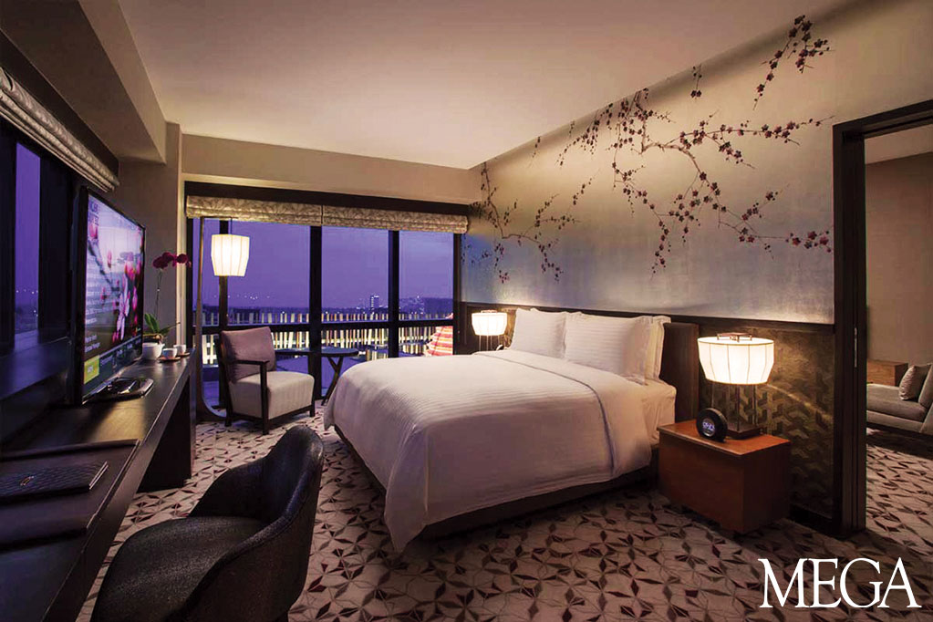 A bedroom suite at City of Dreams