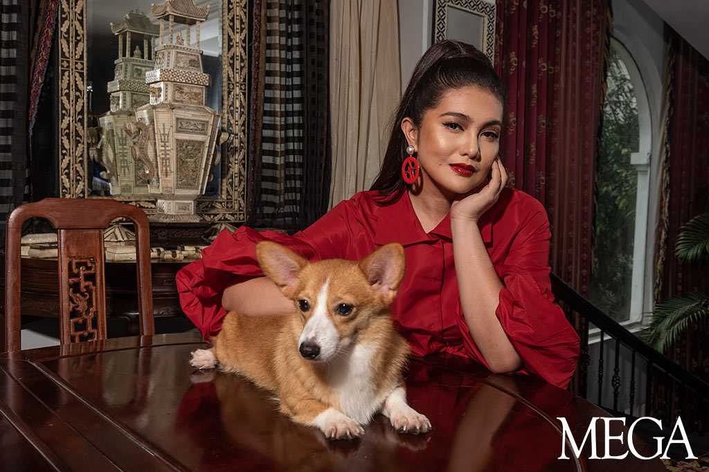 dimples romana red dress The Iconic look of Daniela Mondragon courtesy of my amazing glam team Kusie HO for make up Antonio Papa @gelocruz for hair @drewlacia for styling and @niko.gonzales for BTS and photography @iamportia129 @