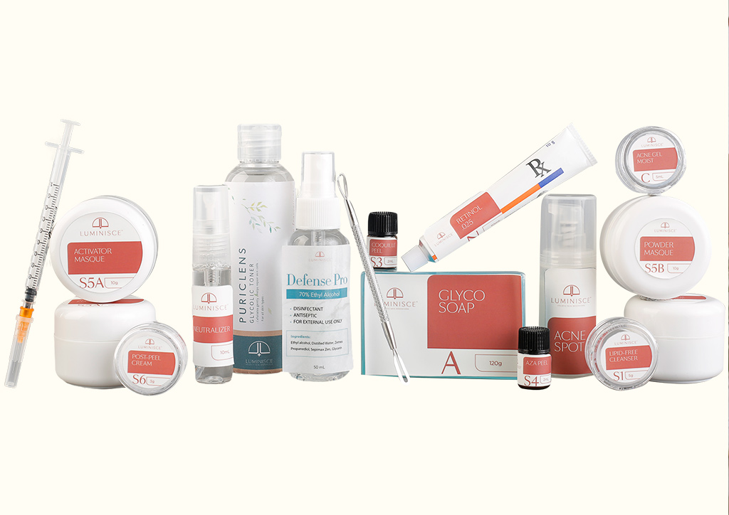 Luminisce Acne Drying At-Home Kit products