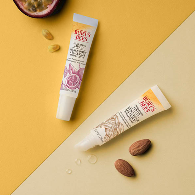 lip oils, burts bees