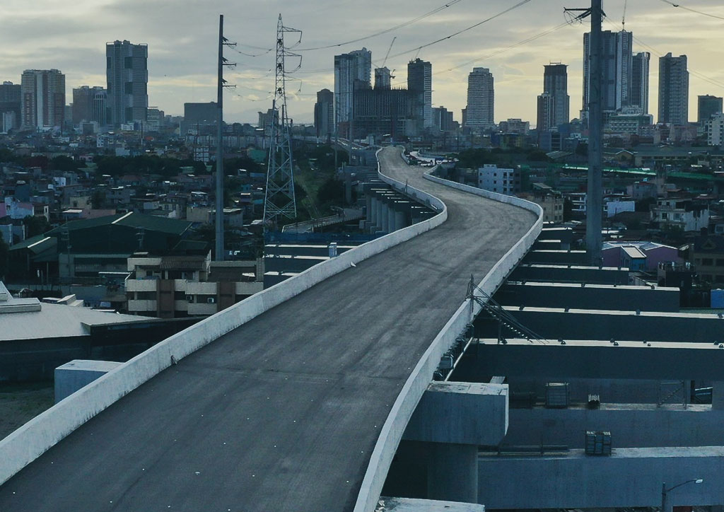 A portion of Skyway Stage 3 under construction
