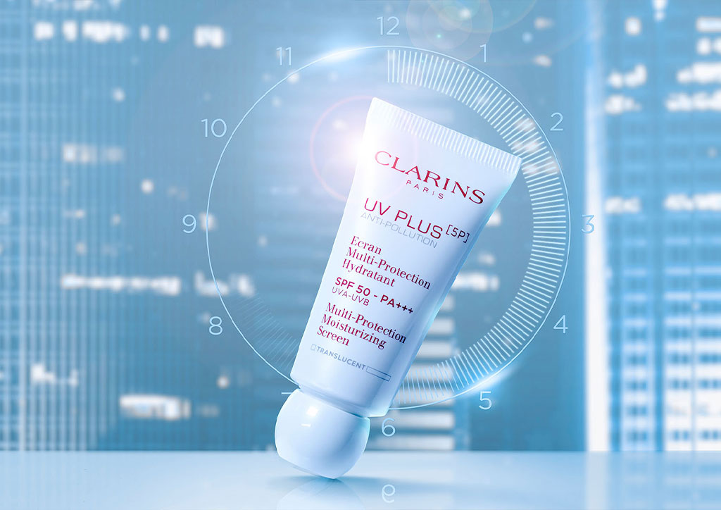 Clarins UV Plus [5P] is a high-tech, high-performance gel cream