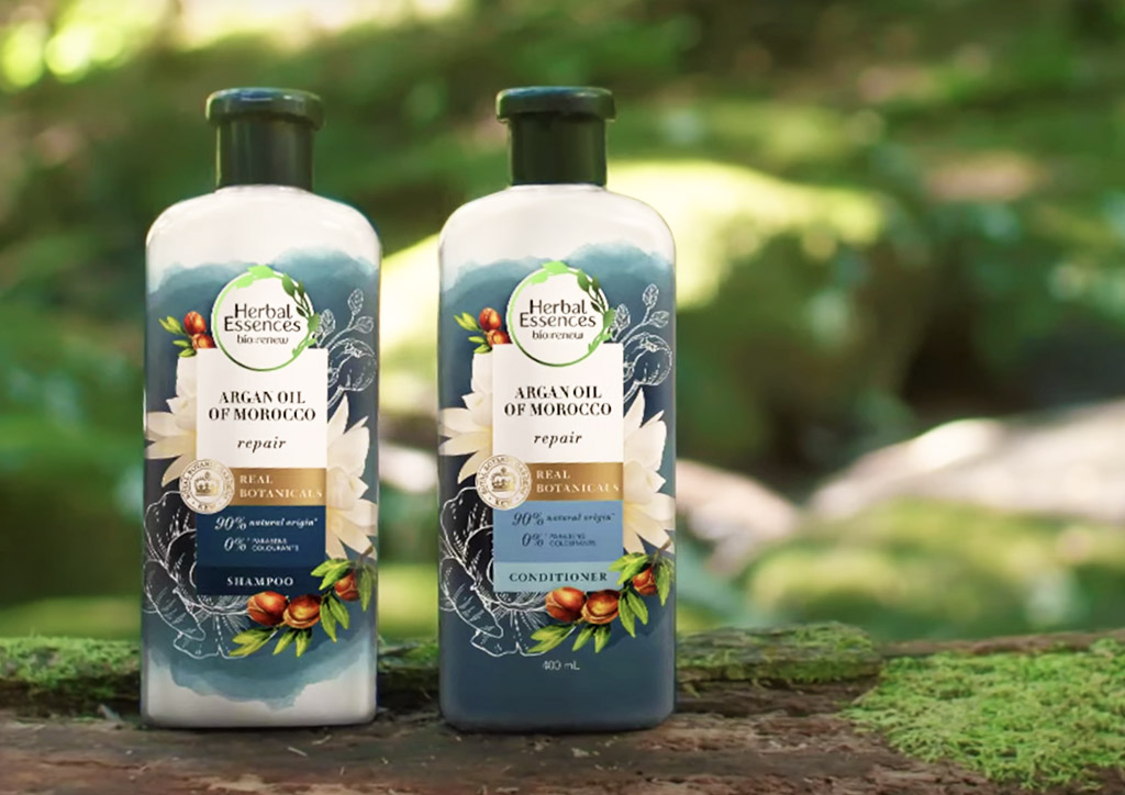 With a refreshed design, the Herbal Essences bio:renew line improves on transparency and build