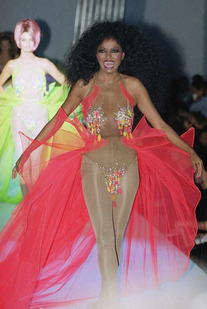 Diana Ross Thierry Mugler 1991 Spring Fashion Show