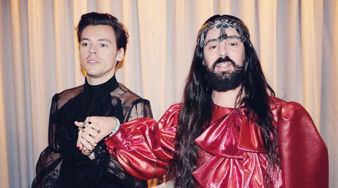 Harry Styles and Alessandro Michele