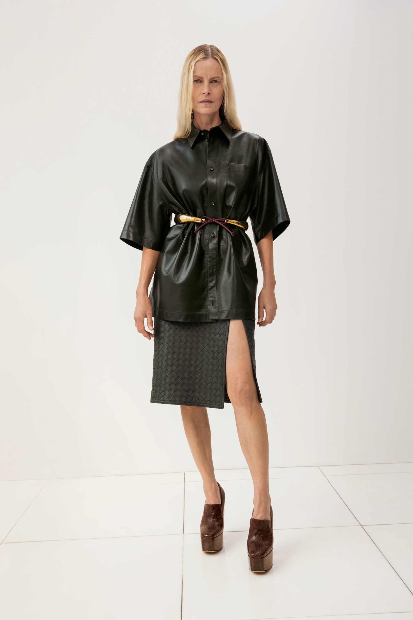 Bottega Veneta Leather Outfit