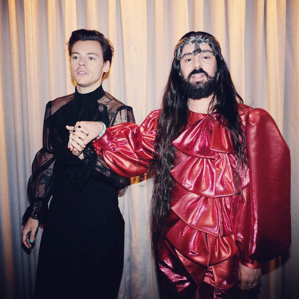 Harry Styles and Alessandro Michele Squared