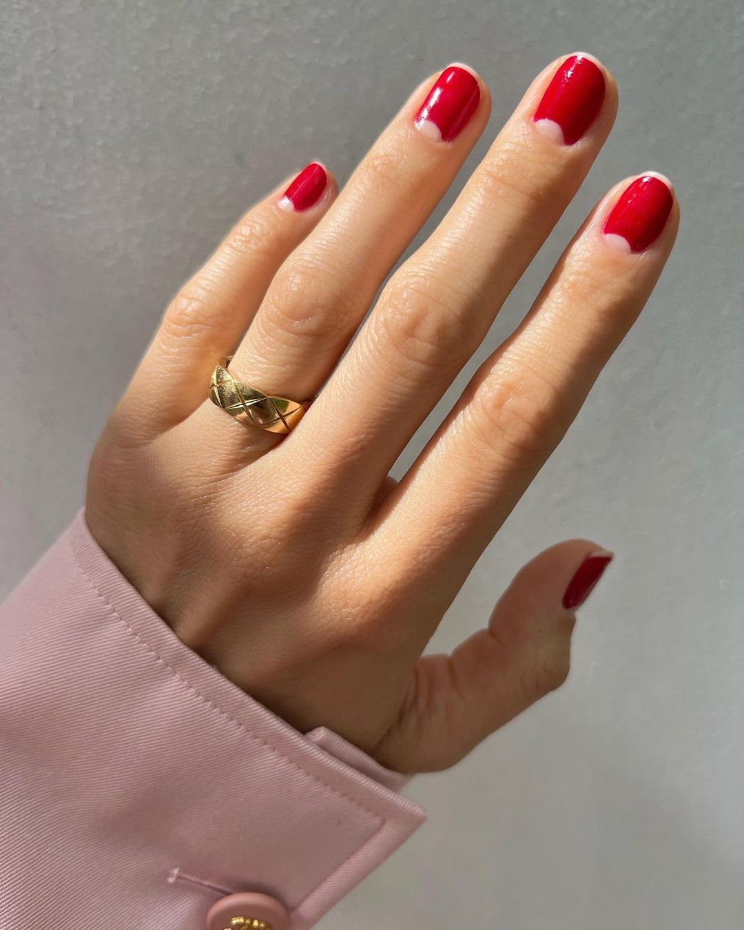 Nail design Valentine red by Betina Goldstein