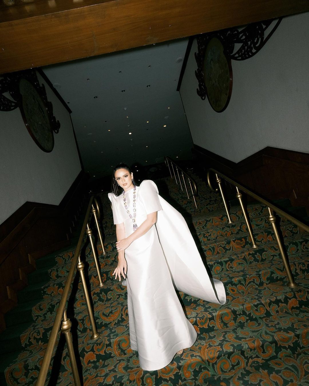Georgina Wilson in a custom Rajo Laurel piece