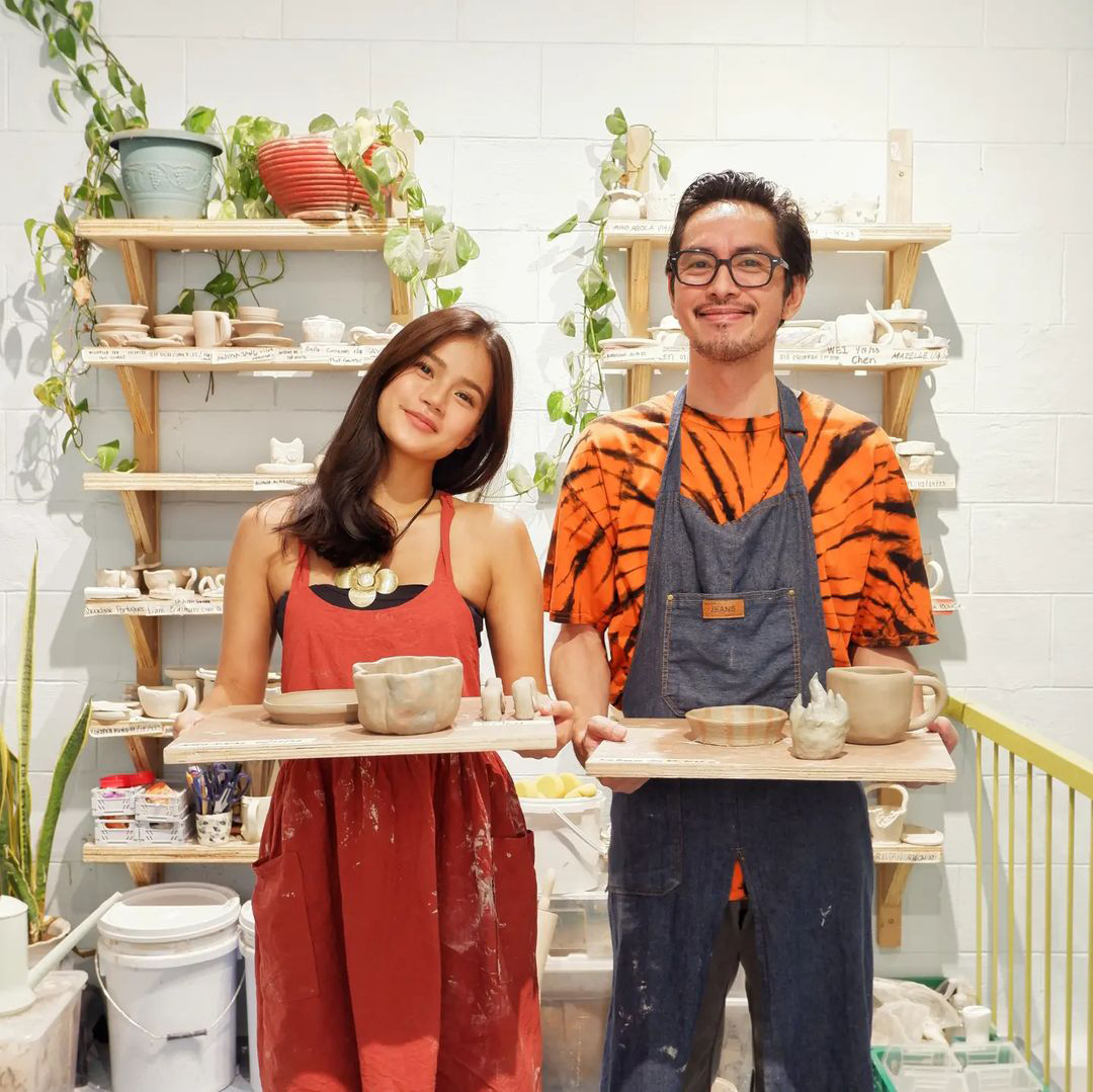 pottery session Maris Racal and Rico Blanco - Valentine’s Date Ideas