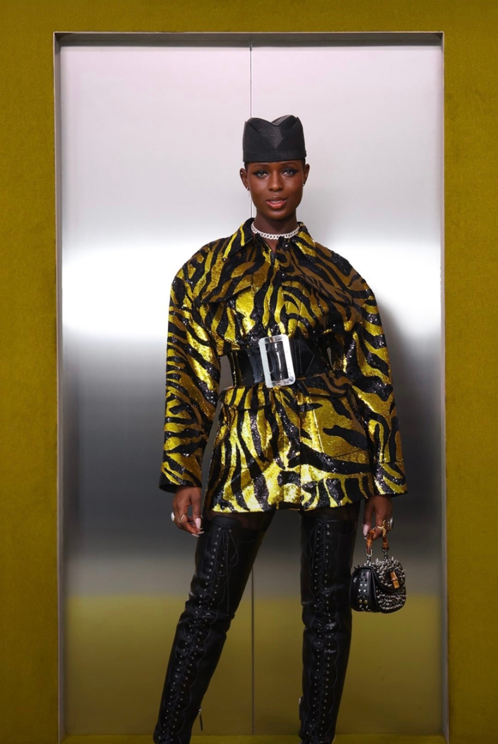 Jodi Turner Smith Gucci Women Fall Winter 2023 Fashion Show