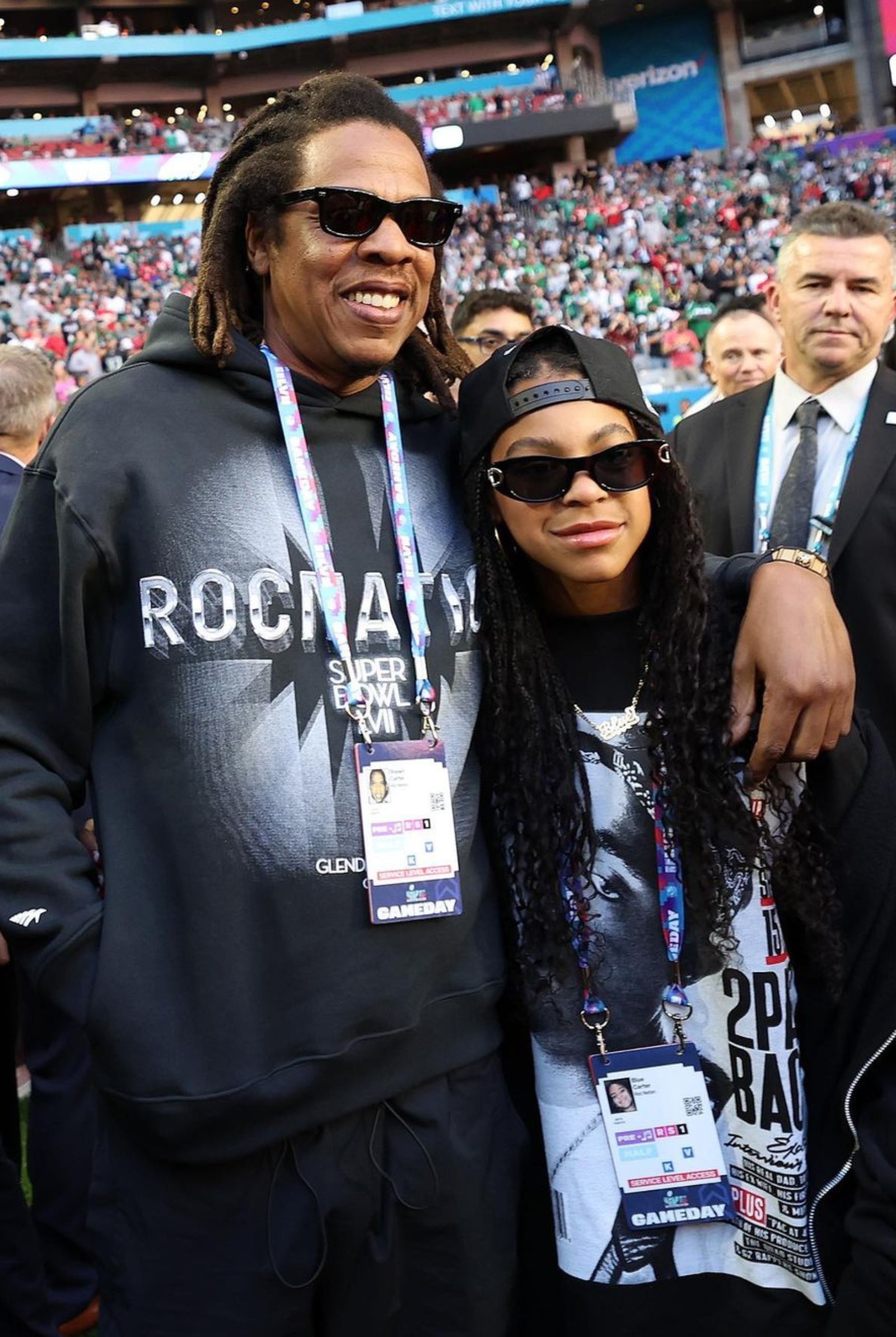 Jay Z and Blue Ivy Carter Super Bowl 2023