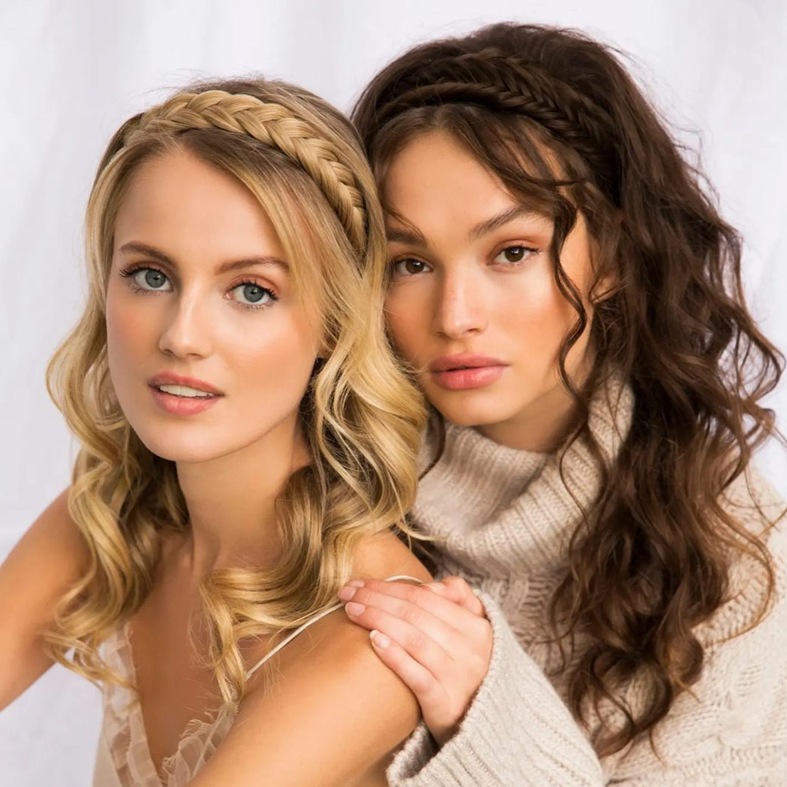 Braided headband hairstyle