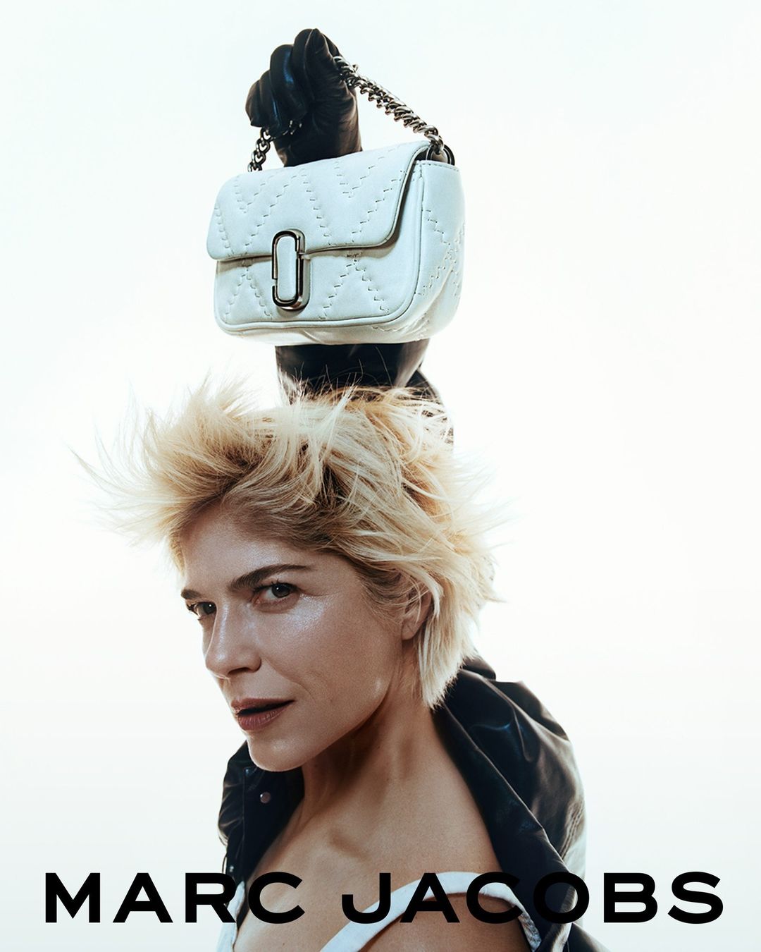 Selma Blair for Marc Jacobs y2k Stam Bag campaign