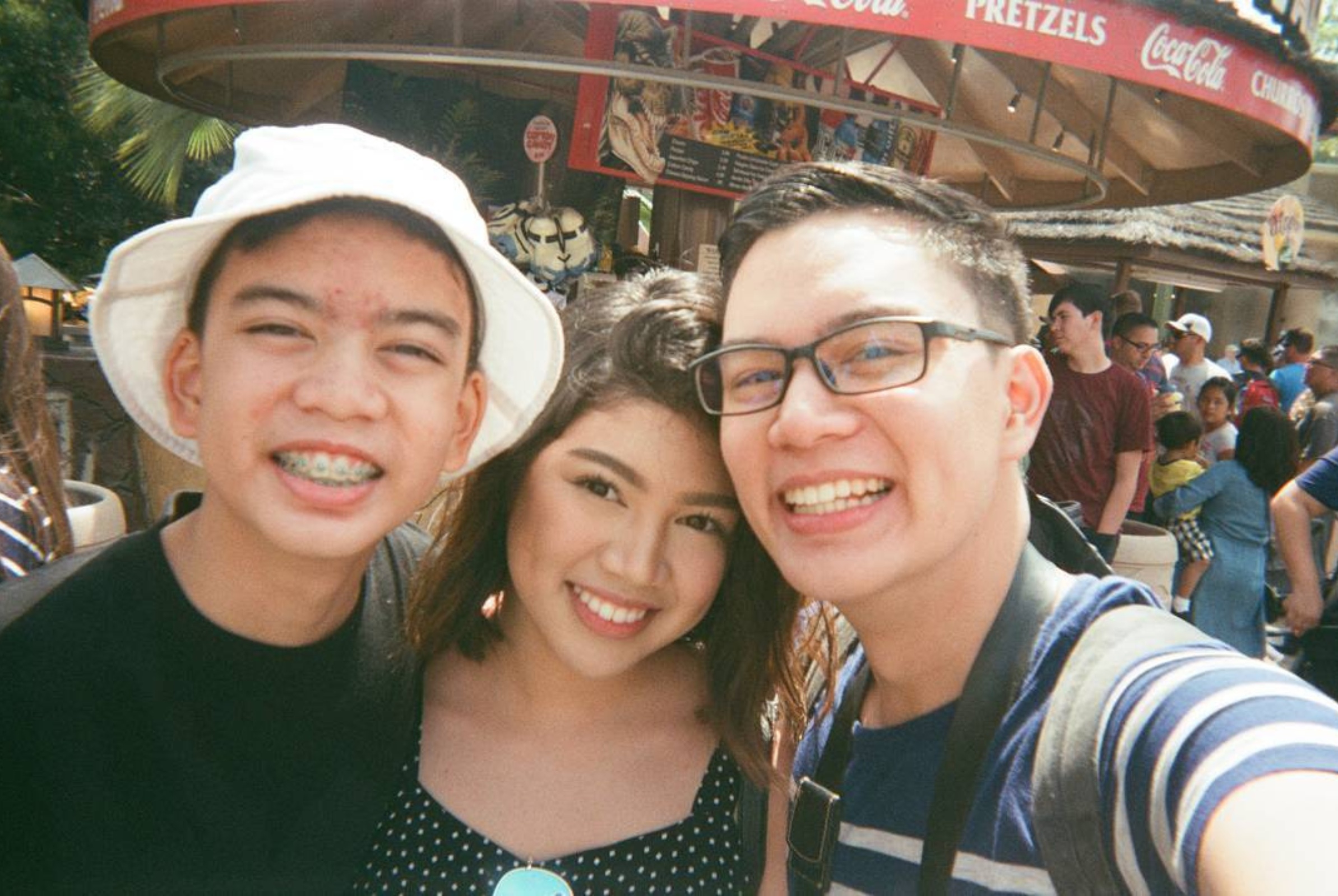 Nate Punzalan with his siblings