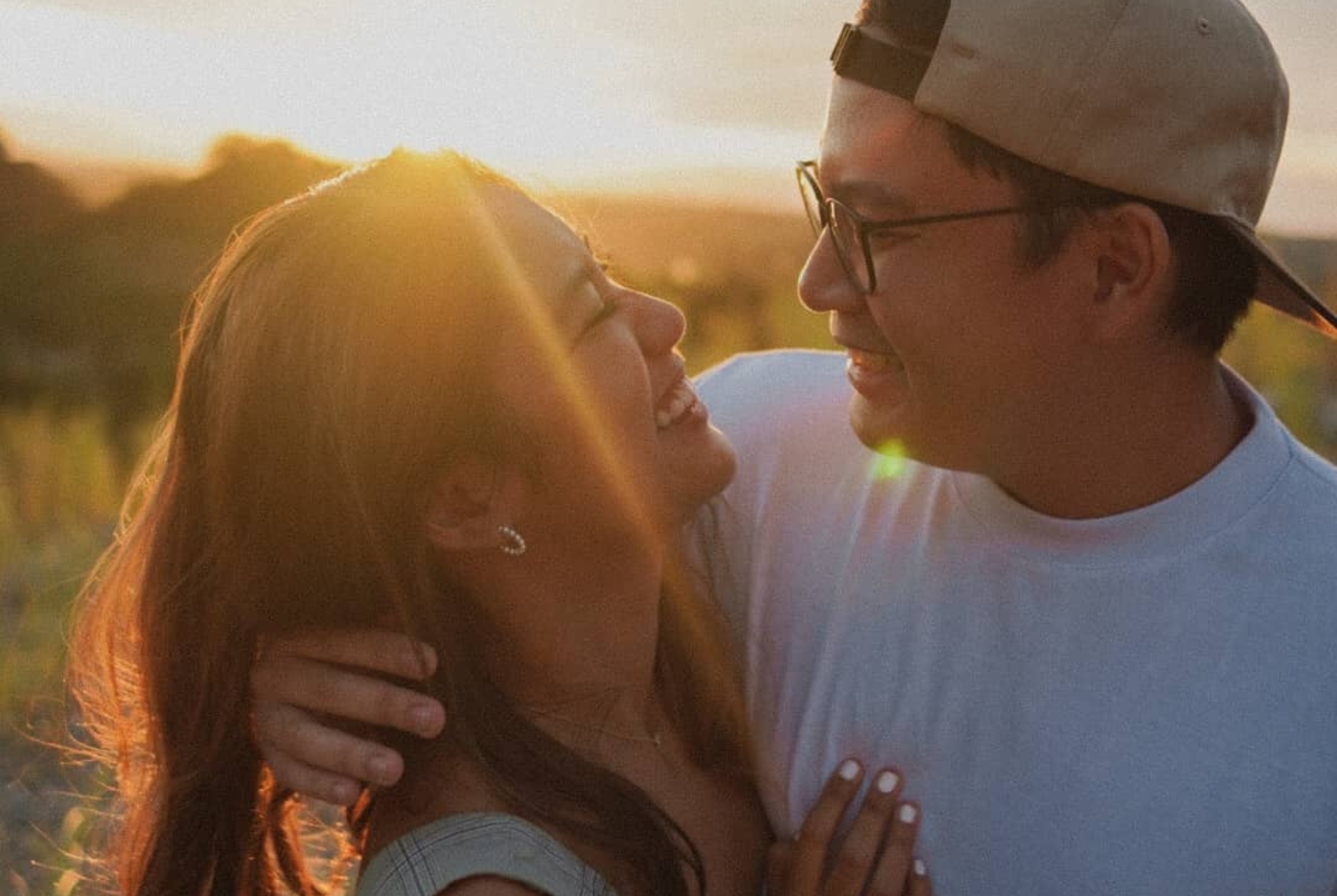 Nate Punzalan with his girlfriend