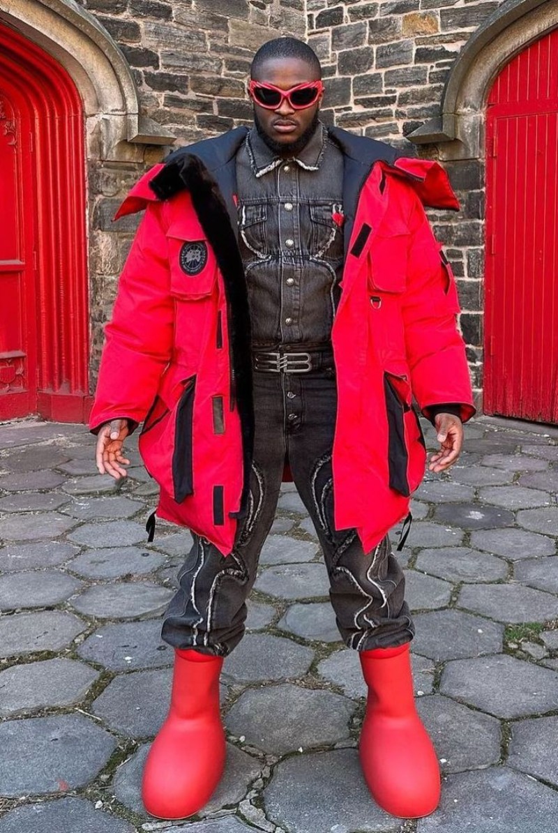 Fashion Cartoonification - Big Red Boots by MSCHF