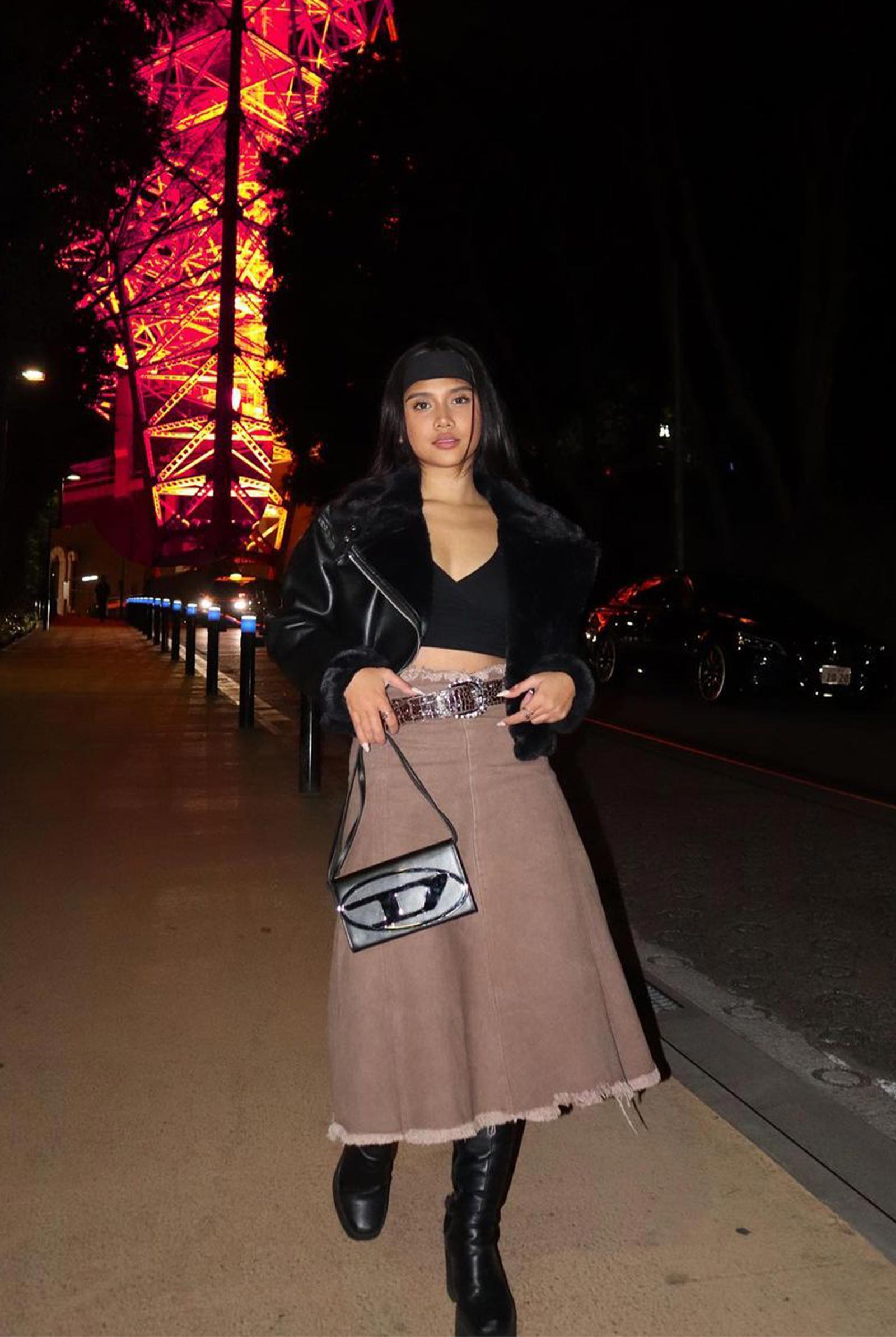 Ashley Garcia in Maxi Skirt