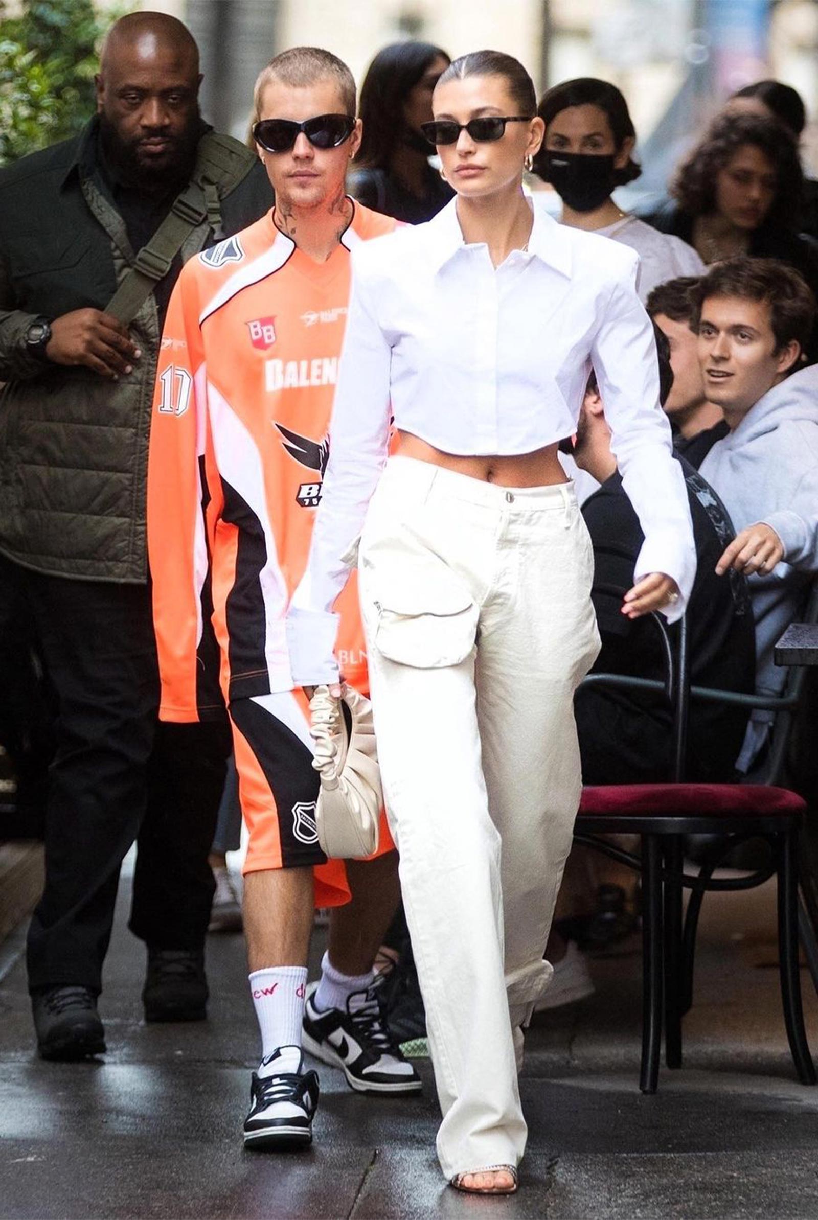 Hailey Bieber w\with JW Pei Handbag
