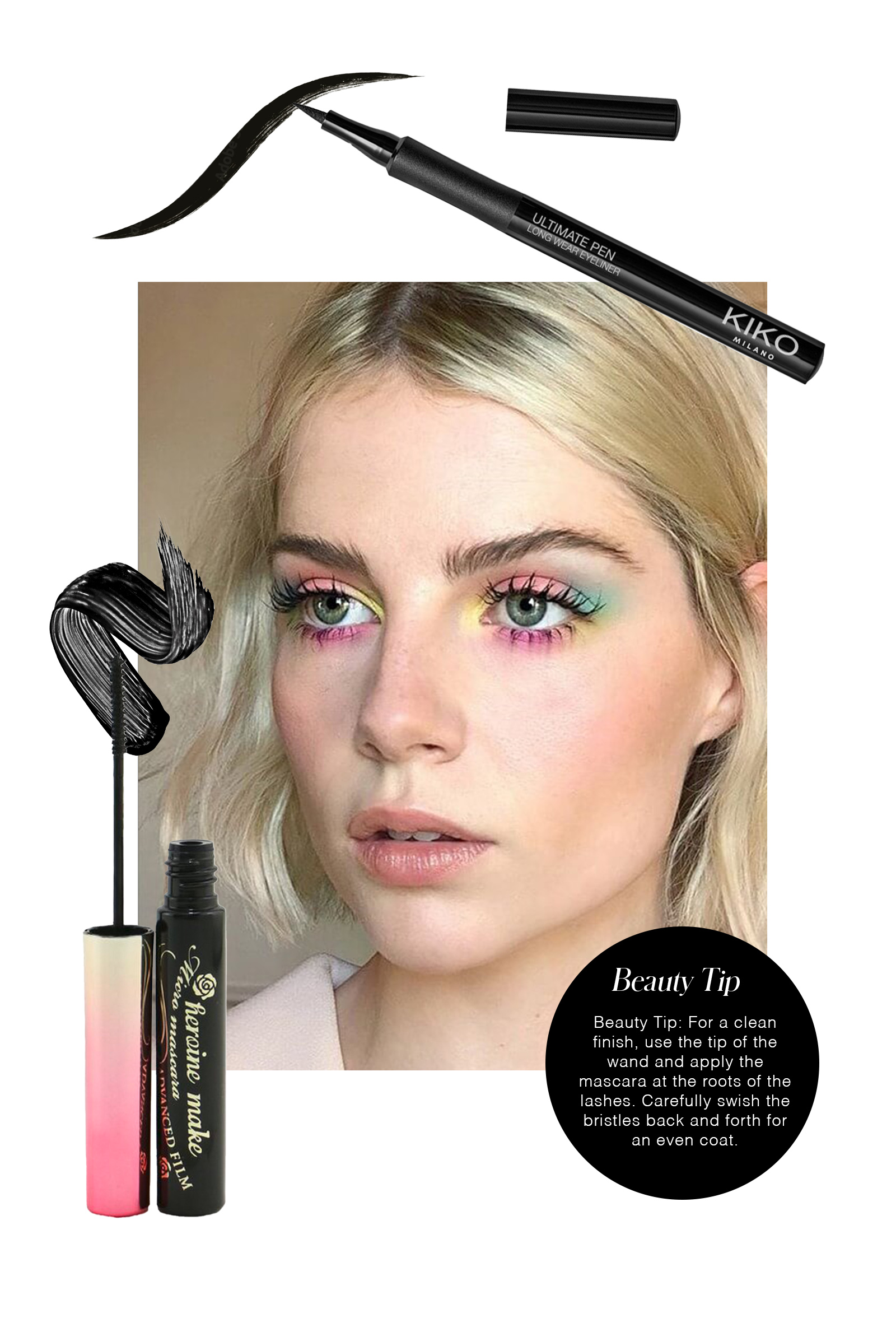Twiggy Inspired Eyelashes with Kiko Milano Ultimate Eyeliner