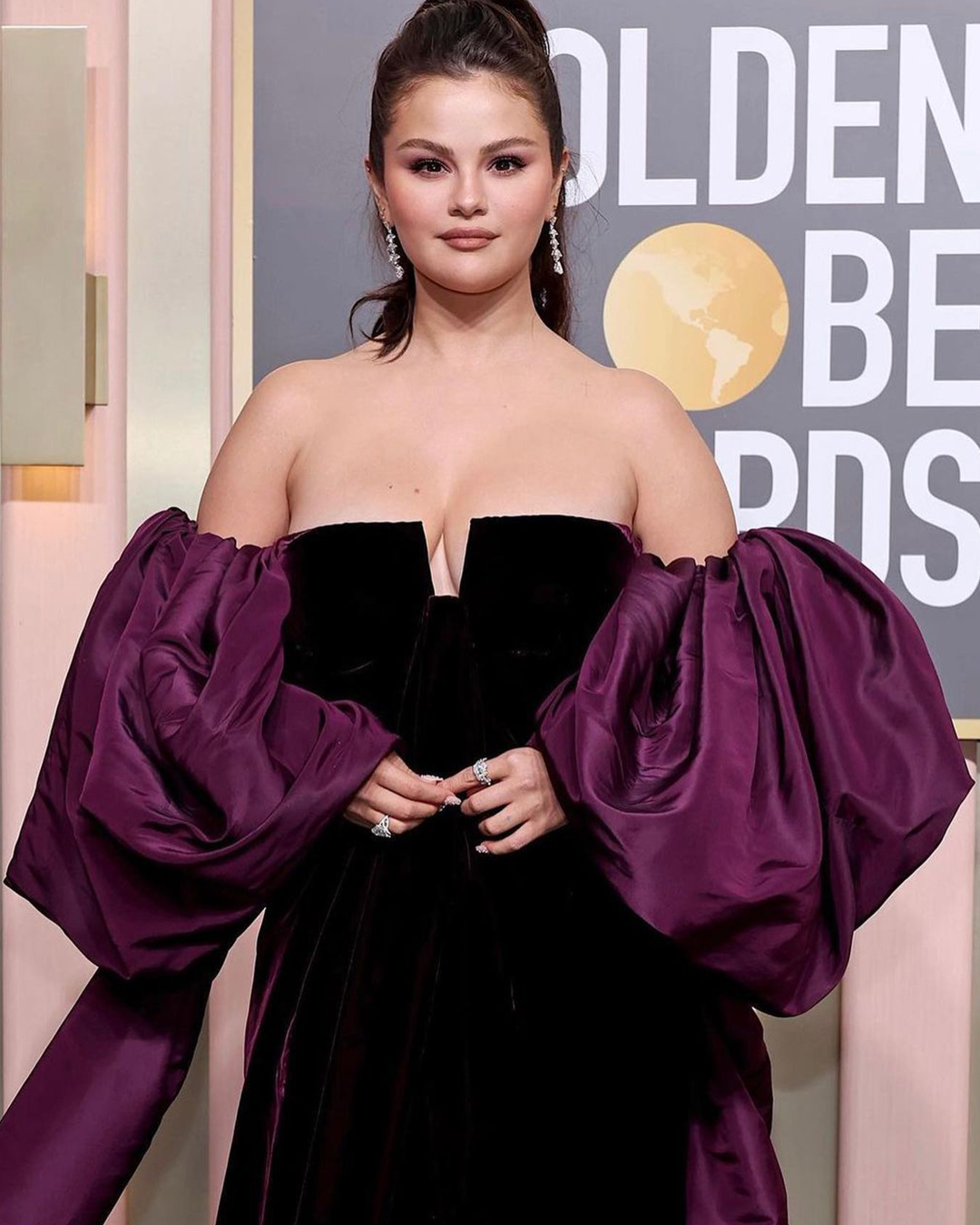 Summer Nail Trends - Selena Gomez with Naked Disco nails