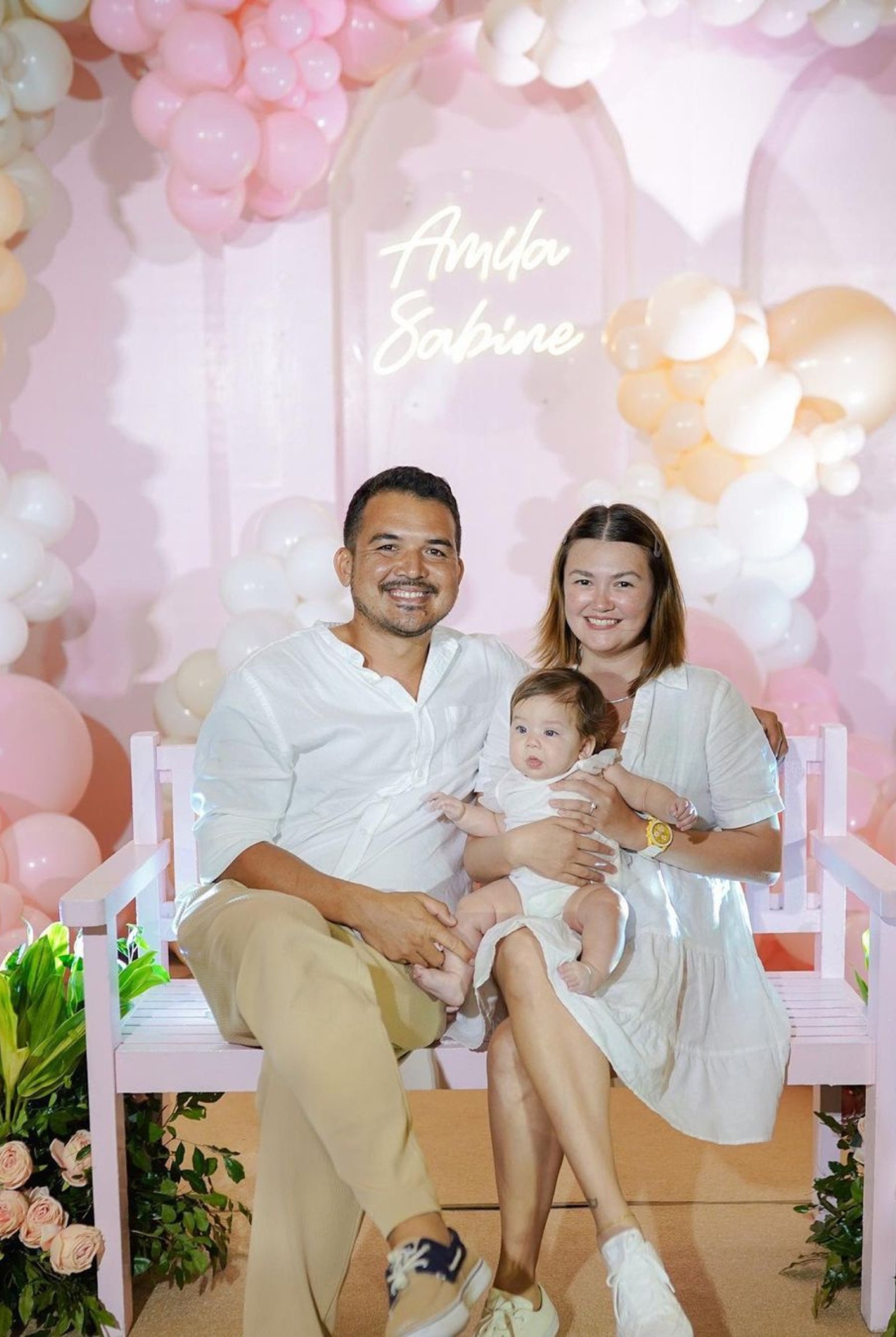 Angelica Panganiban with her family
