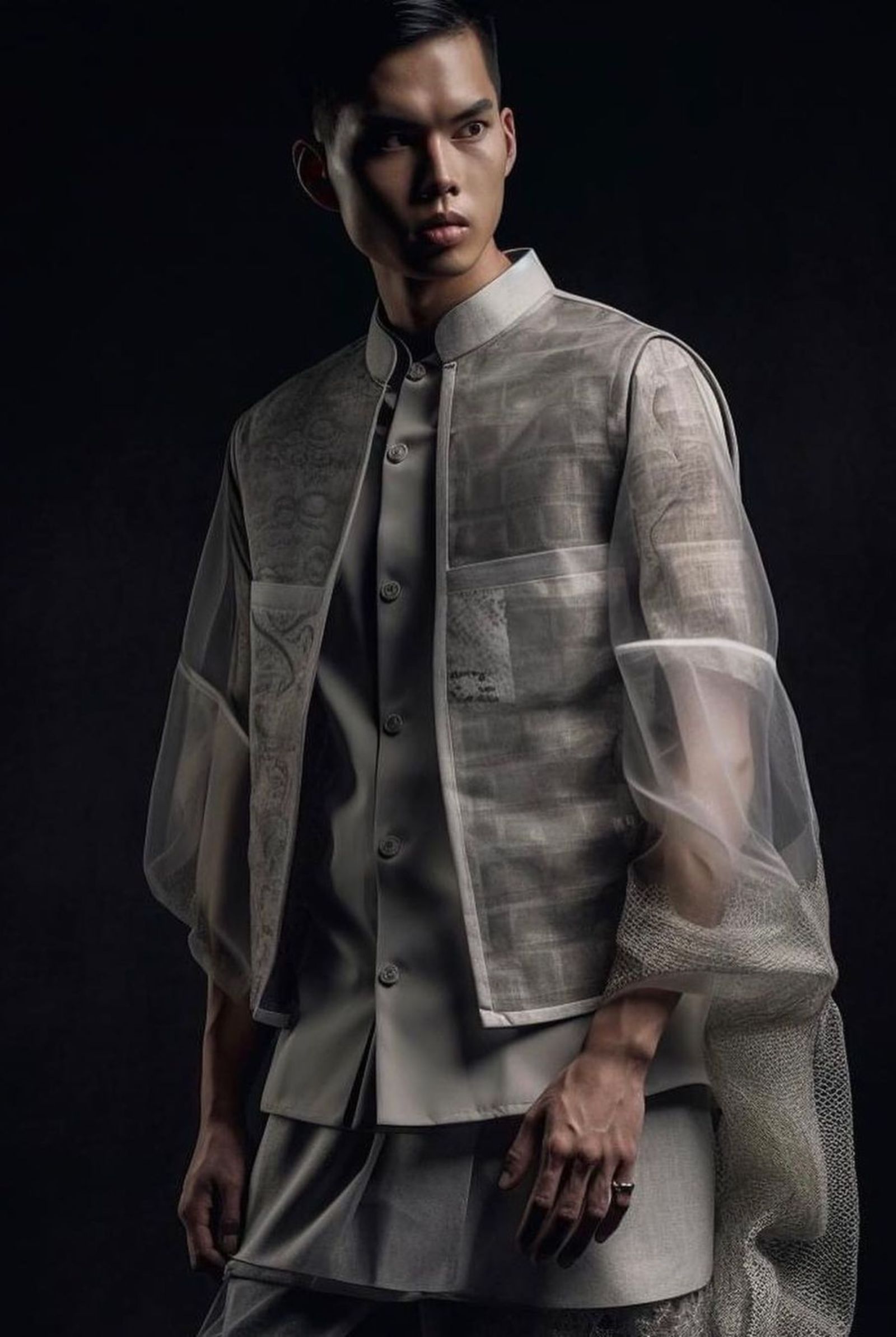 AI Barong Tagalog Philippine National Costume by Patrick Cabral