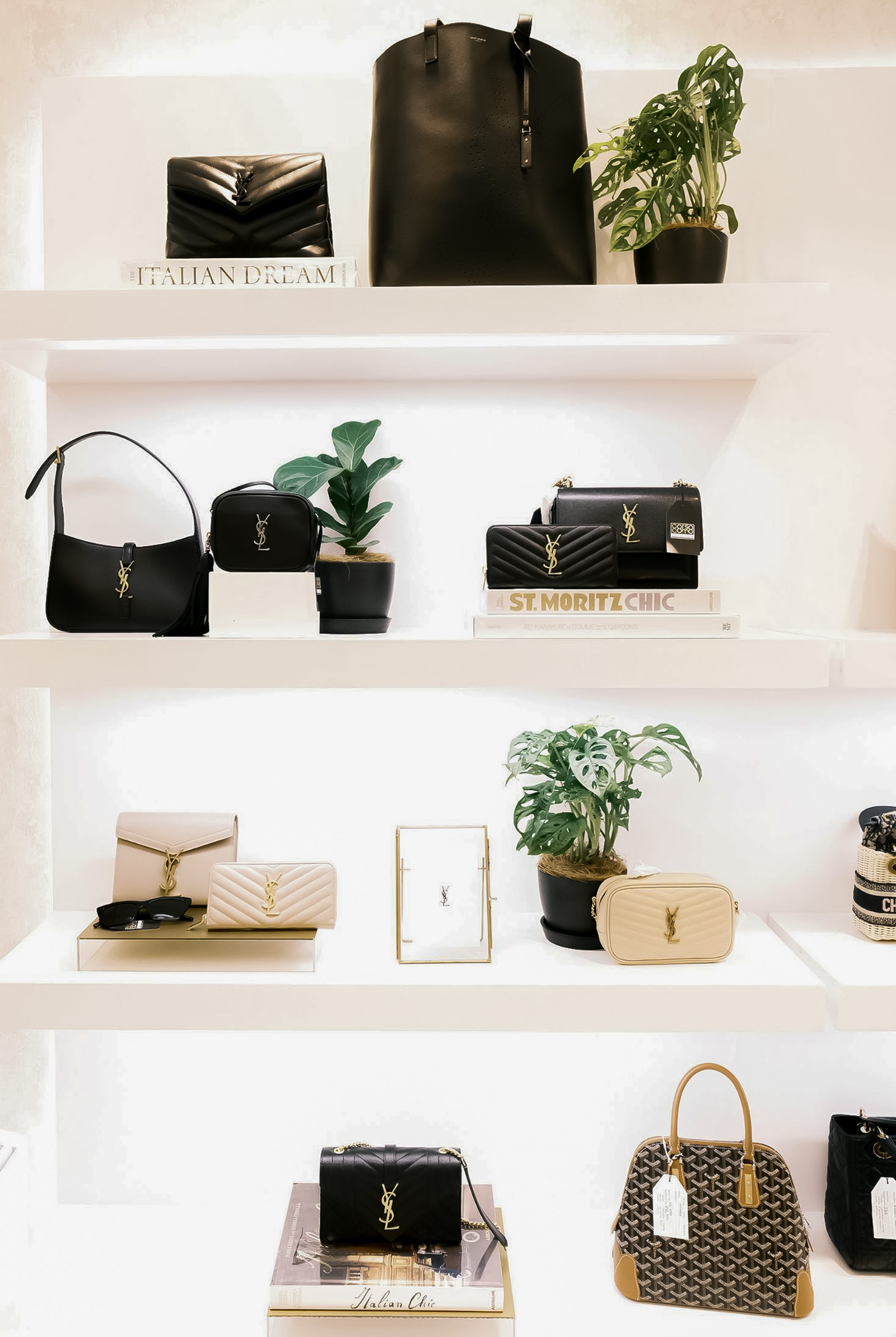 YSL and Goyard bag at Corso Como 88