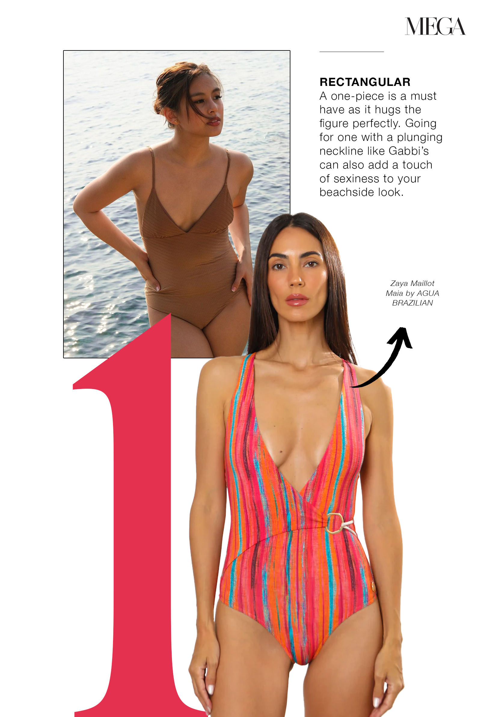 Swimsuit Style Guide For Different Body Types - Rectangular body type