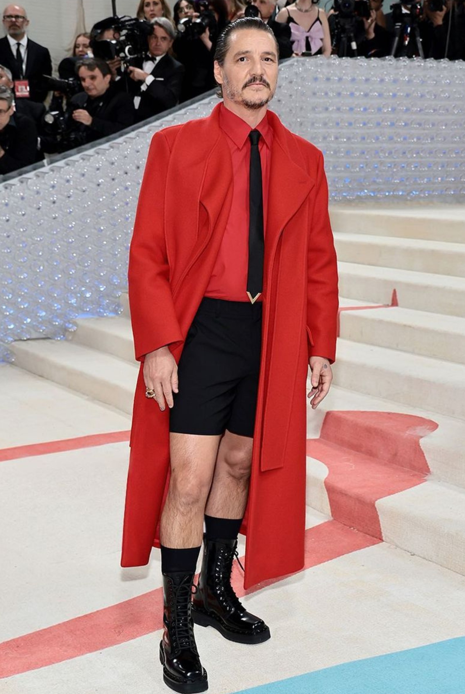 Shorts and Boots Combo Trend in Men's Fashion