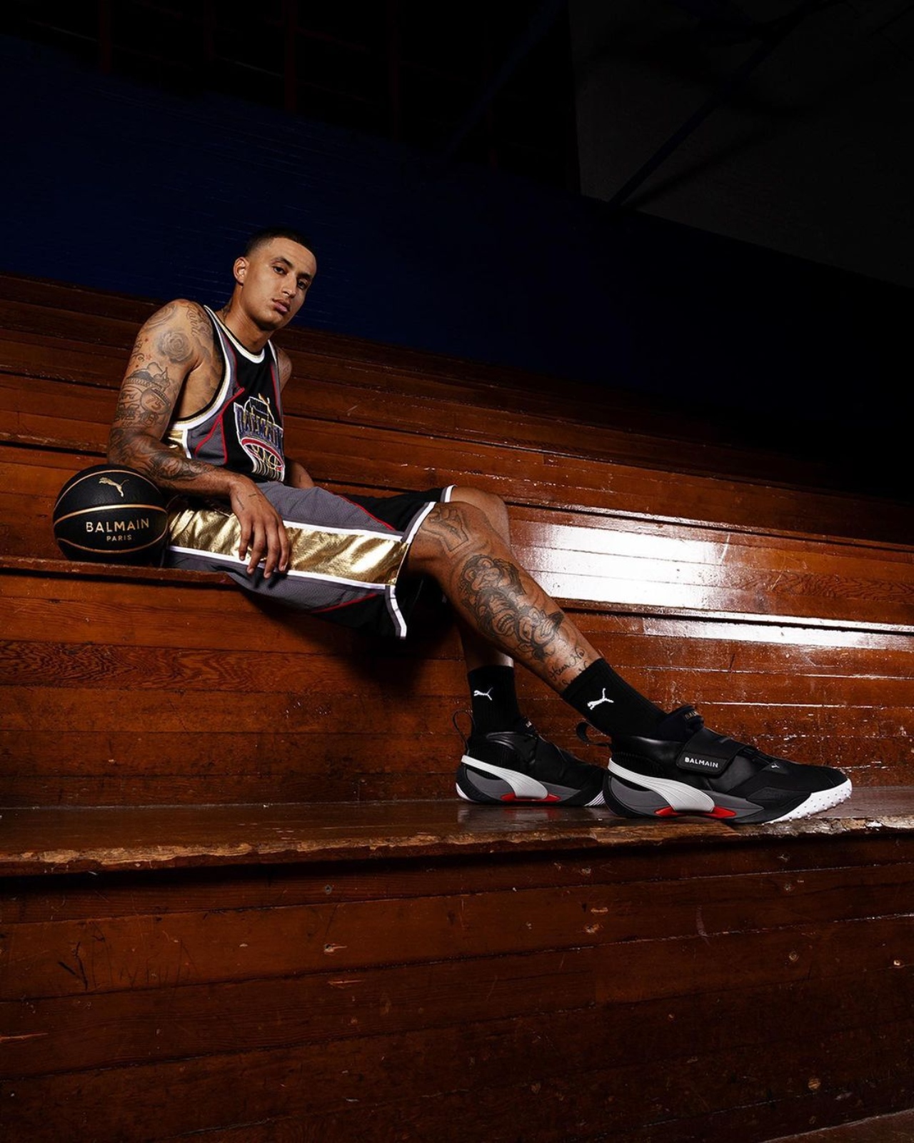 Kyle Kuzma in Balmain x PUMA Court
