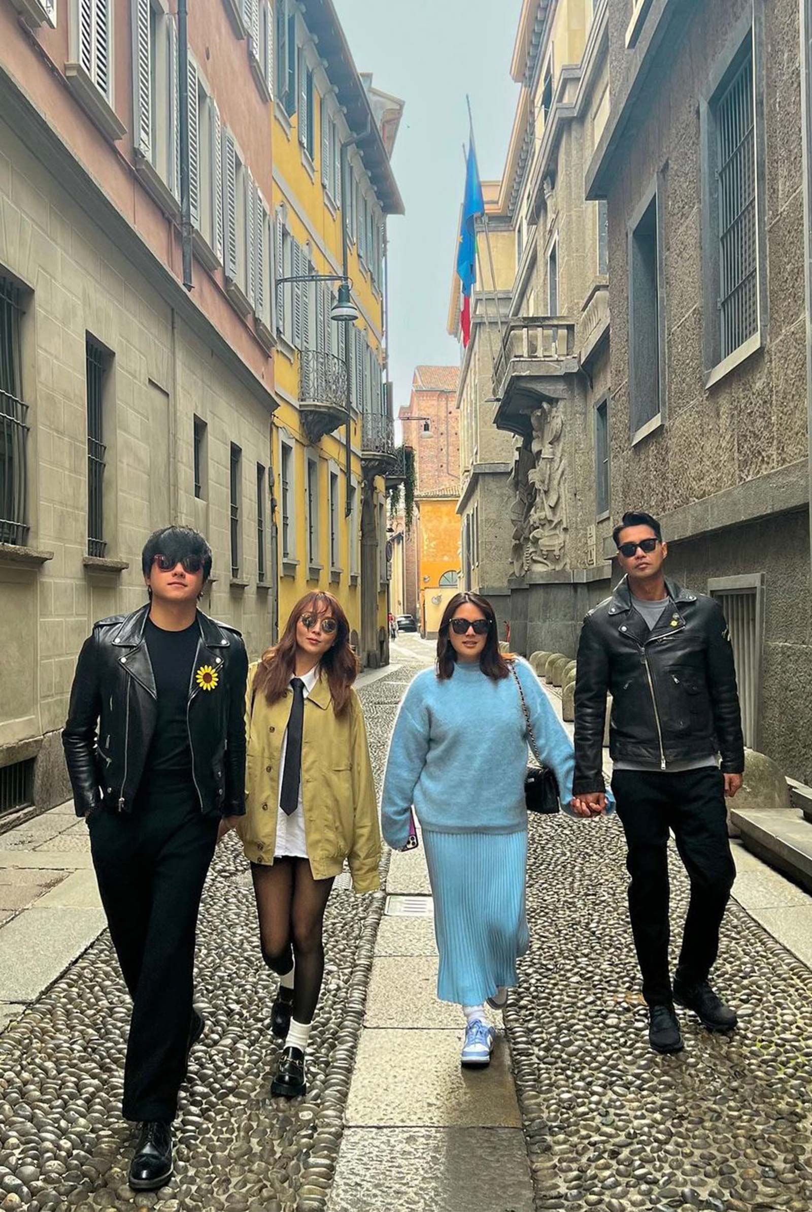 Kathryn Bernardo, Daniel Padilla, Ria Atayde, Zanjoe Marudo, Joshua Garcia, Alora Sasam, and Kyle Echarri friend group