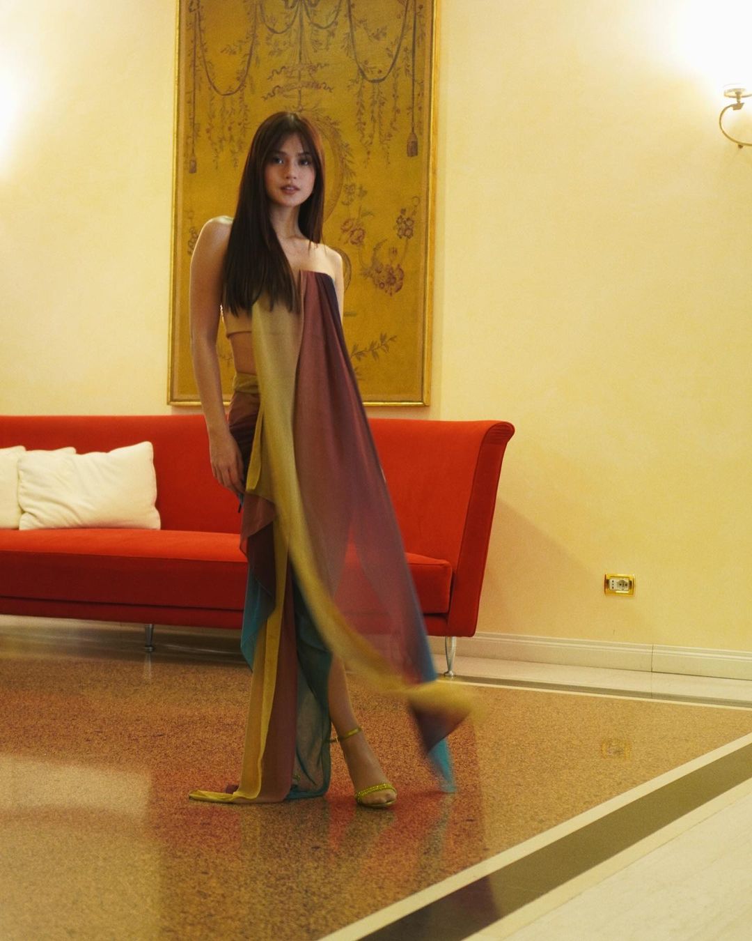 Maris Racal layering fashion