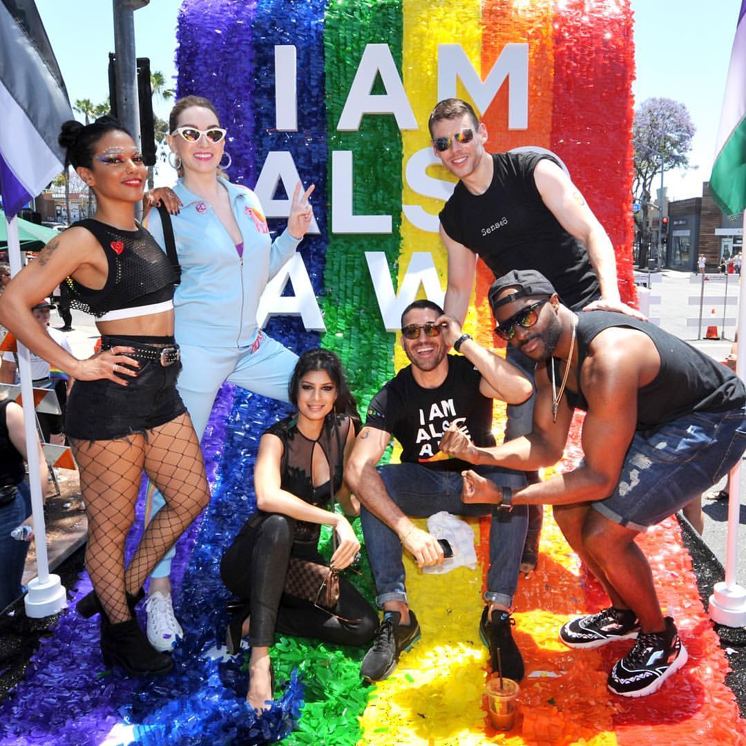 The cast of Netflix’s Sense8 marches for Pride
