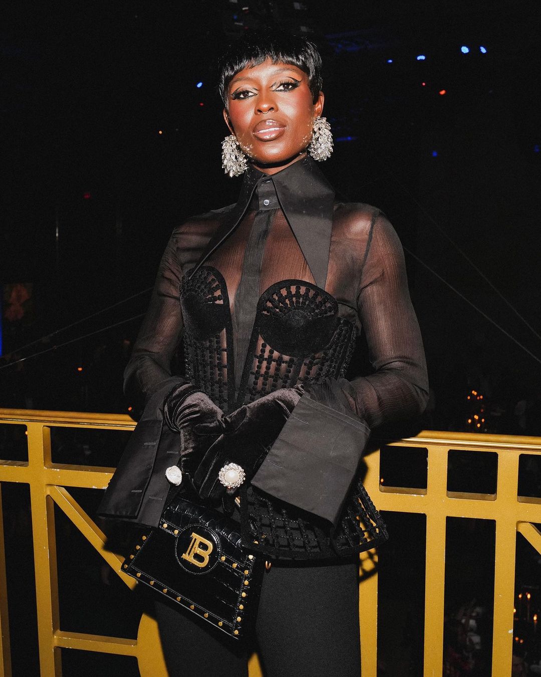 Balmain look in sheer