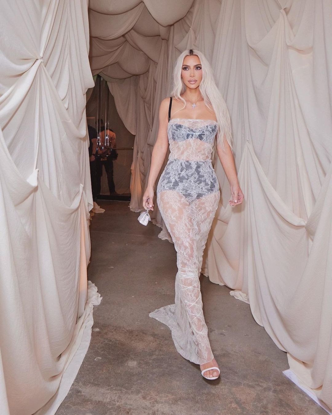 Kim Kardashian in sheer