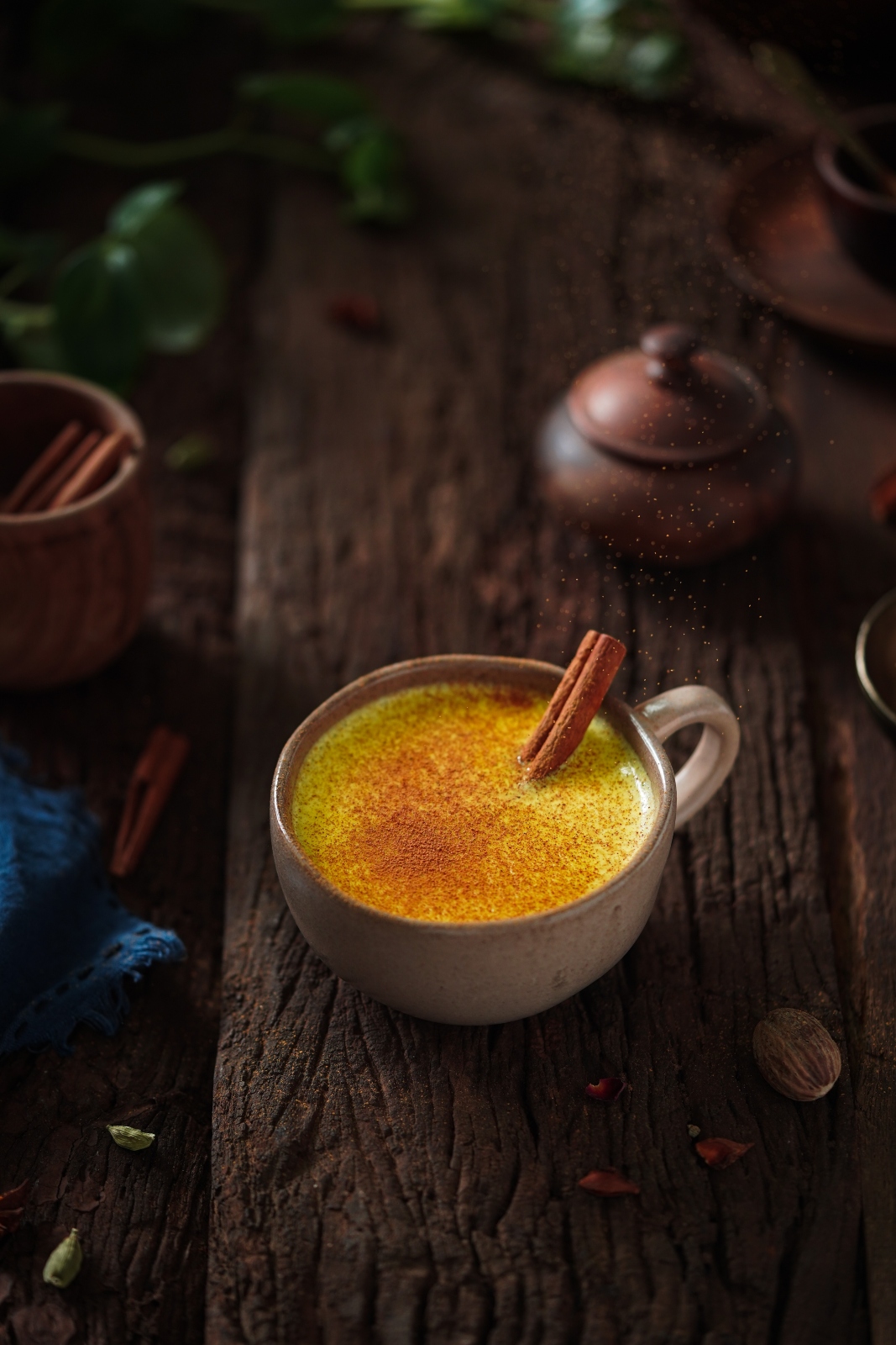 Caffeine-Free Drinks You Can Make at Home golden milk ginger and turmeric