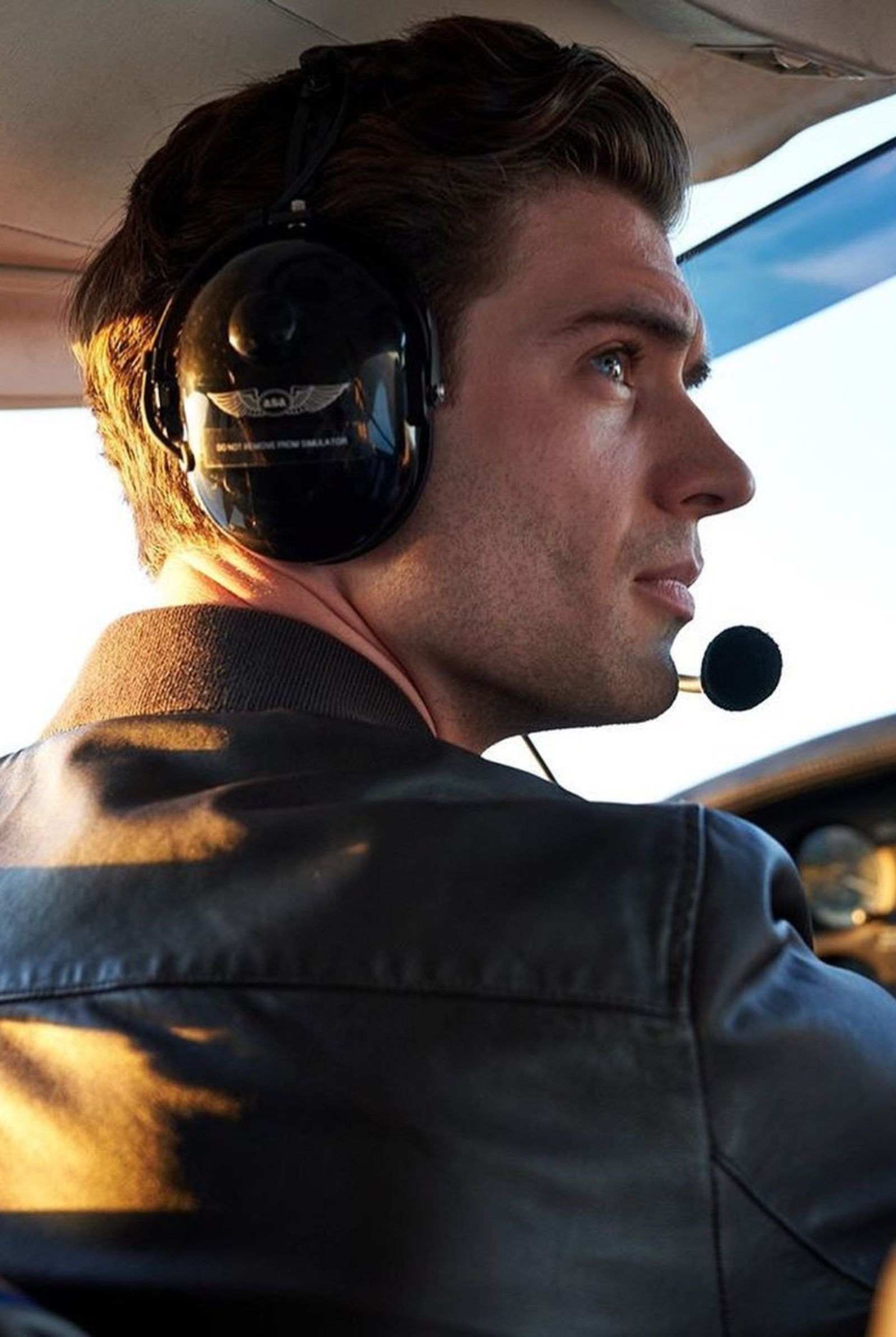 David Corenswet flying lessons