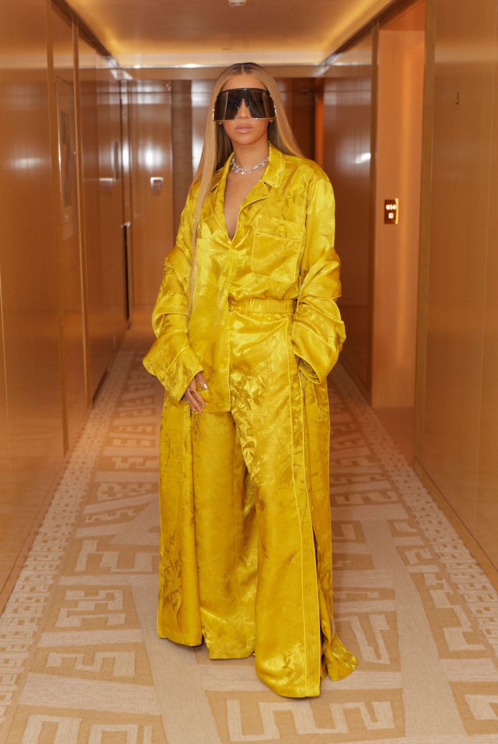 Beyoncé in Pharrell's Spring Summer Louis Vuitton Debut 