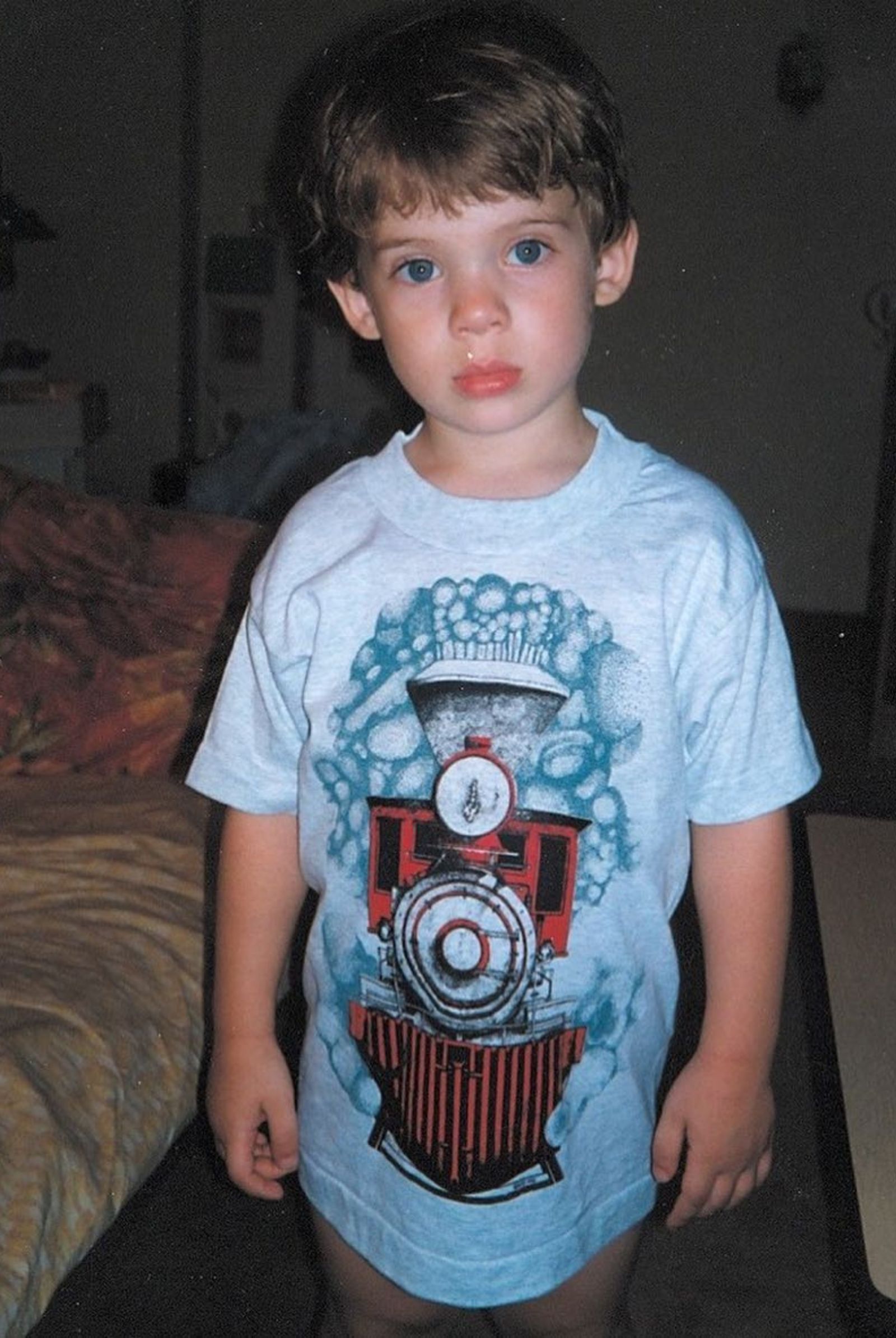 David Corenswet as a child